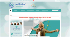 Desktop Screenshot of methatec.de