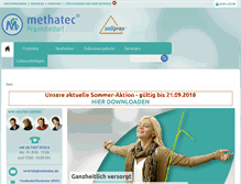 Tablet Screenshot of methatec.de